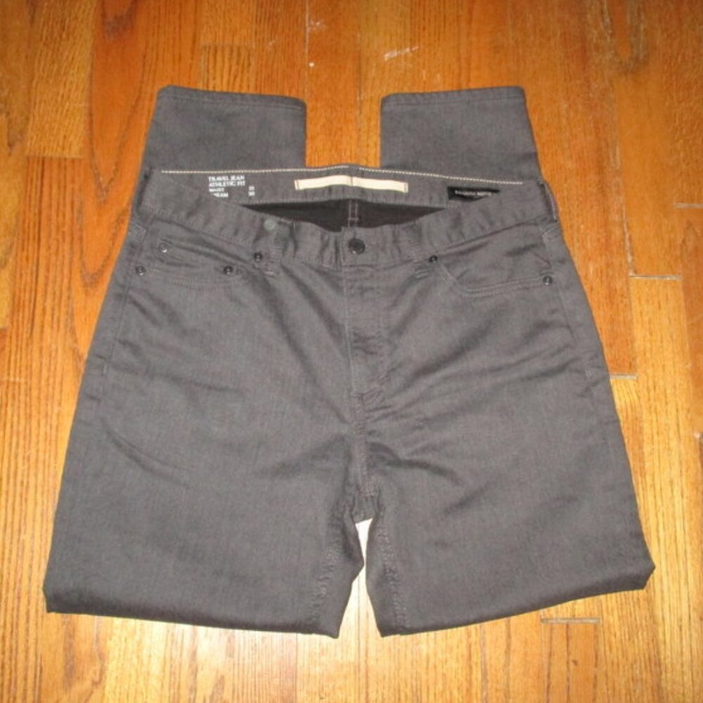 BANANA REPUBLIC Travel Jean Charcoal Sz 33